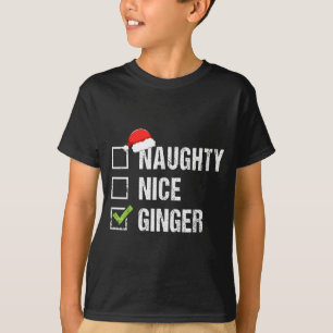 Camiseta Maluquinho Bonzinho Ruivo de Chapéu de Papai Noel