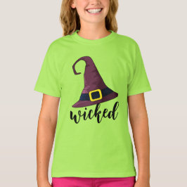 Camiseta Malvado, Divertido Chapéu de Bruxa Personalizado