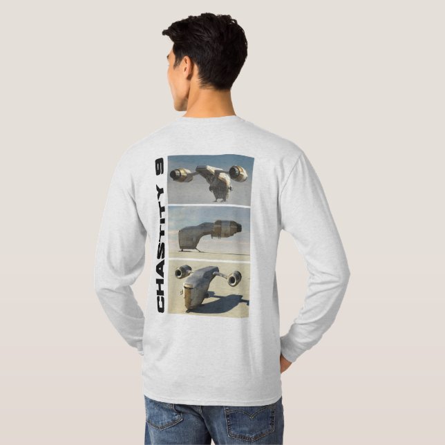 Camiseta Malvado Guerreiro Chastity 9 Long Sleeve (Parte Traseira Completa)