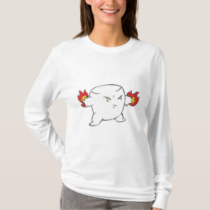 Camiseta malvado marshmallow torrado engraçado