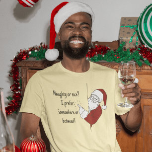 Camiseta Malvado ou bom? Prefiro "algures no meio"!