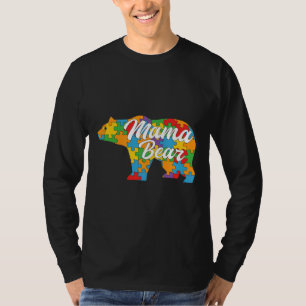 Camiseta Mam Bear Autism Quebra-cabeça