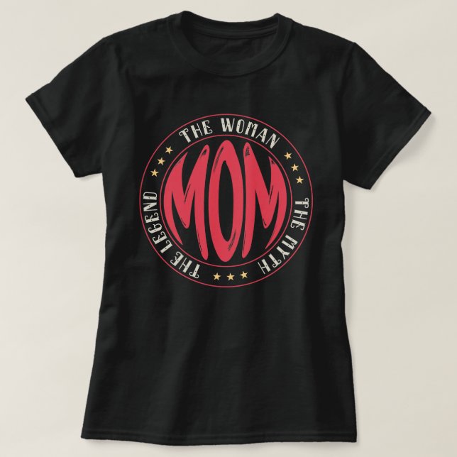 Camiseta Mamã a mulher o mito o presente da mãe da legenda (Frente do Design)