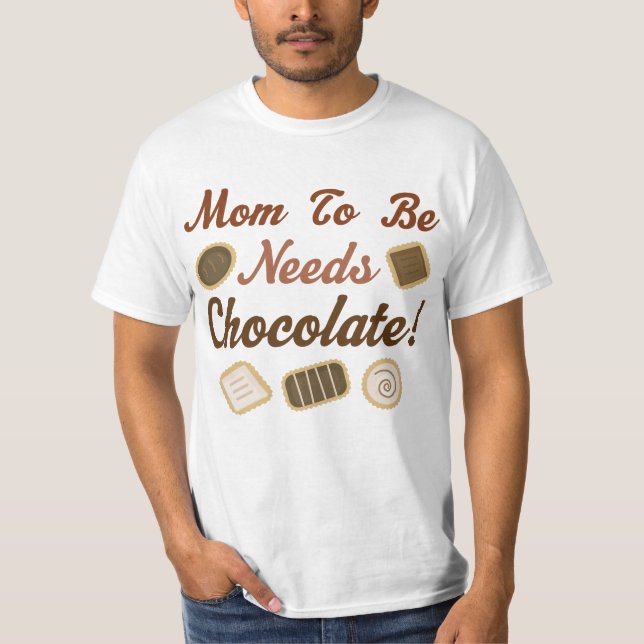 Camiseta Mamã a ser chocolate (Frente)