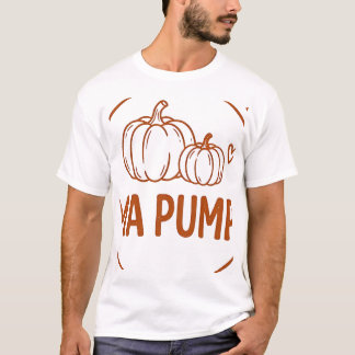 Camiseta Mama Abóbora Pomar de Abóboras Carimbo de Outono