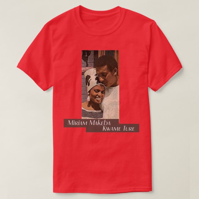 Camiseta Mama Africa and Kwame Ture (Frente do Design)