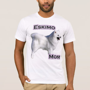 Camiseta Mamã americana 4 do cão Eskimo