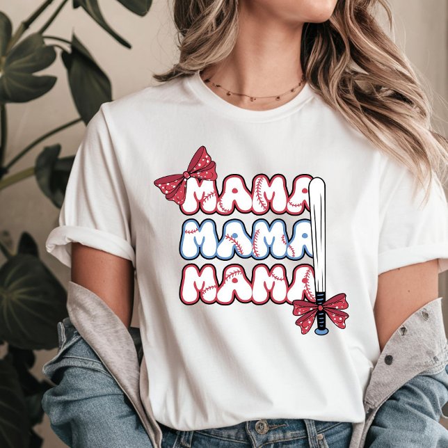 Camiseta Mama Baseball (Criador carregado)