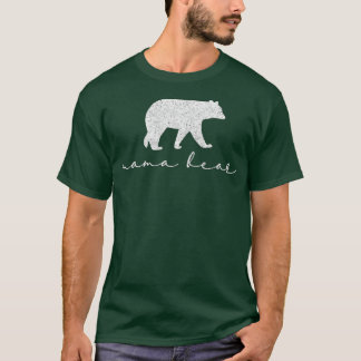 Camiseta Mama Bear Bonito Dia de as mães Branca