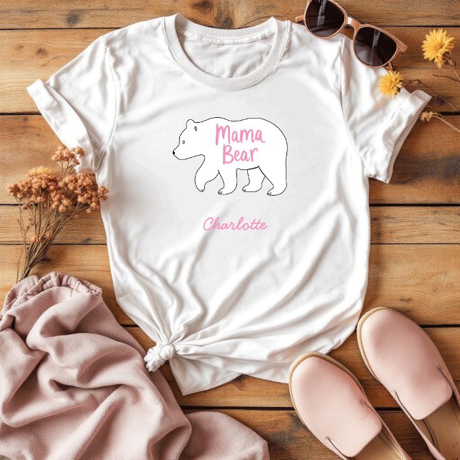Camiseta Mama Bear | Dia de as mães bonito e engraçado (Criador carregado)