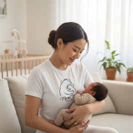 Camiseta Mama Bear Line Art White Shirt Design