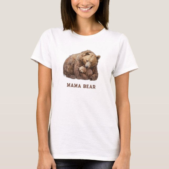 Camiseta *~* MAMA BEAR Love Cub Dia de as mães Gift AP72 (Frente)