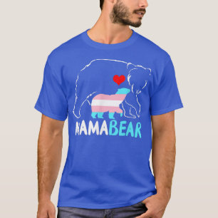 Camiseta Mama Bear Proud Mom Rainbow Transgender Mother's D