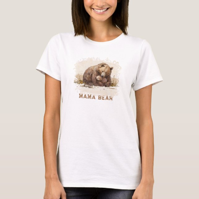 Camiseta *~* MAMA BEAR Shuggle Dia de as mães Cub Gift AP72 (Frente)