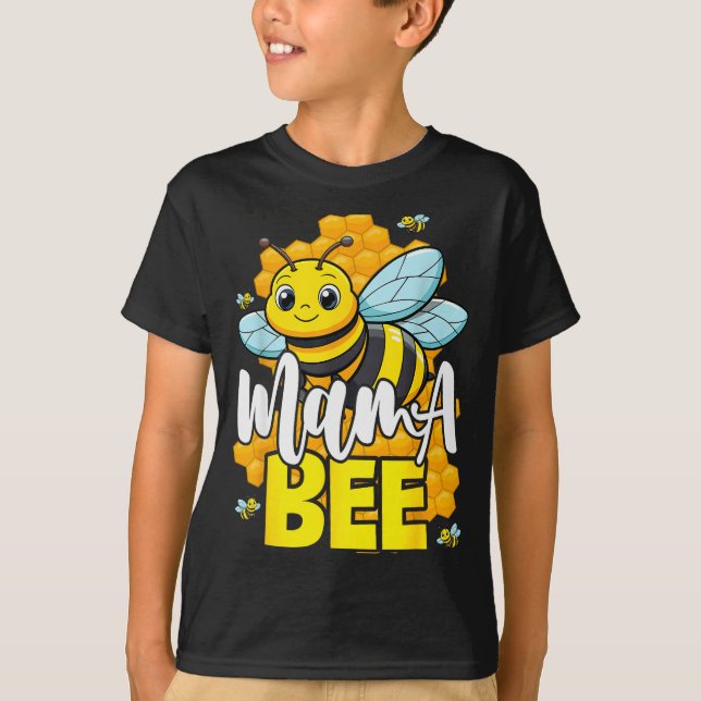 Camiseta Mama Bee Family Bee First Bee Day Outfits  (Frente)