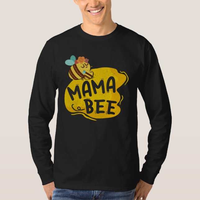 Camiseta Mama Bee Family Matching Beekeeper Mom Mommy Mothe (Frente)