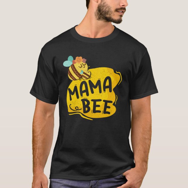 Camiseta Mama Bee Family Matching Beekeeper Mom Mommy Mothe (Frente)