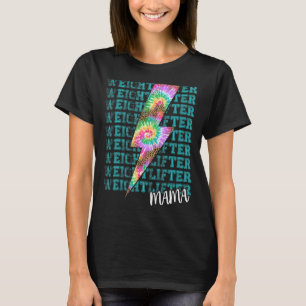 Camiseta Mama Bolt Tie Dye Leopard Empilhado Wor