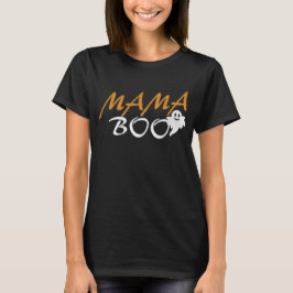 Camiseta Mama Boo para o Dia das Bruxas, T-Shirt E