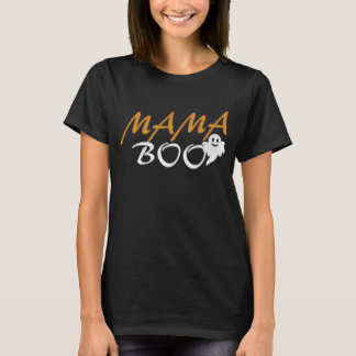 Camiseta Mama Boo para o Dia das Bruxas, T-Shirt E