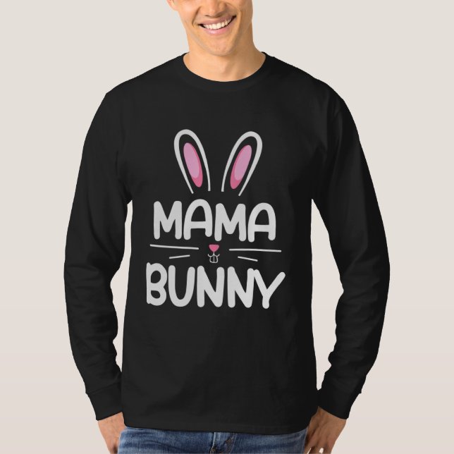 Camiseta Mama Bunny Family Matching Outfits Mother s Day Pa (Frente)