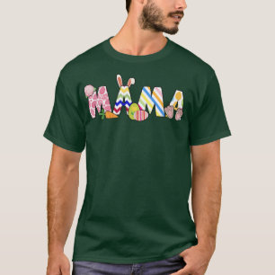 Camiseta Mama Bunny Matching Family Easter Pregnancy Mom Ba
