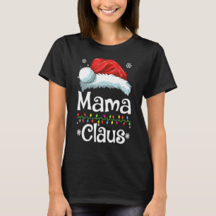 Camiseta Mama Claus, Família Matando Mama Claus Pajama Xma