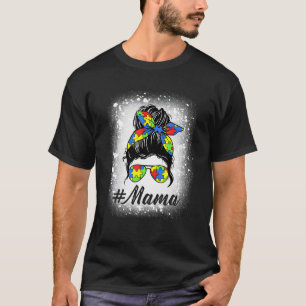 Camiseta Mama Coque Messe Autismo Puzzle Conscientização do