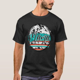 Camiseta Mama Cowhide Serape Turquesa Leopardo Rodeio Ocide