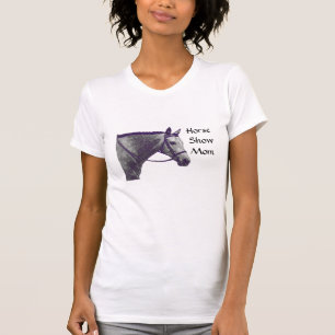 Camiseta Mamã da mostra do cavalo - inglês