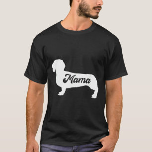 Camiseta Mama Dachshund Lover Figurino de Combinação da Fam