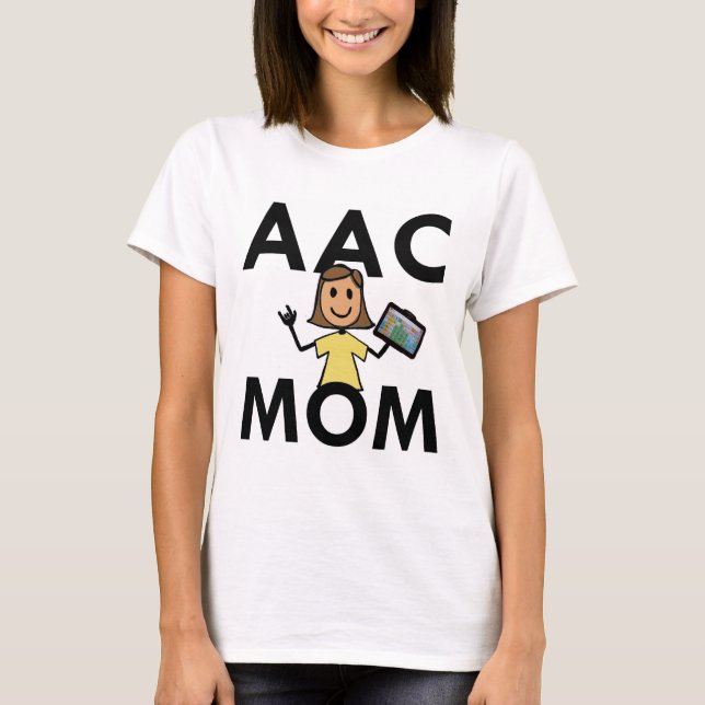Camiseta Mamã de AAC (o t-shirt das mulheres) (Frente)