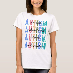 Camiseta Mama de Autismo de Consciência Inspiradora