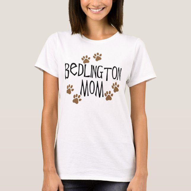 Camiseta Mamã de Bedlington (Frente)