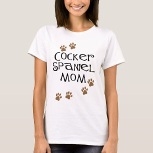 Camiseta Mamã de cocker spaniel para mães do cão