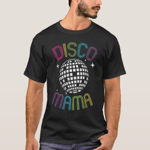 Camiseta Mama de Disco Feminino Bola de Disco Vintage dos A