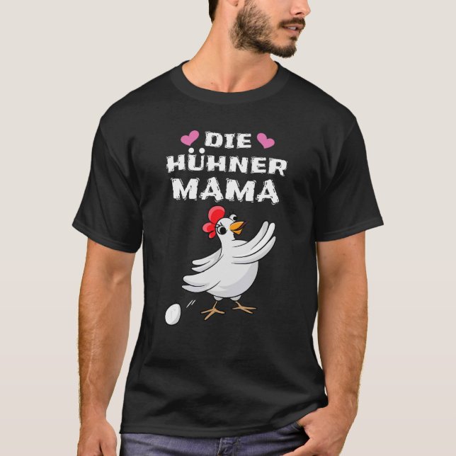Camiseta Mama De Frango Para Um Guardião De Frango (Frente)