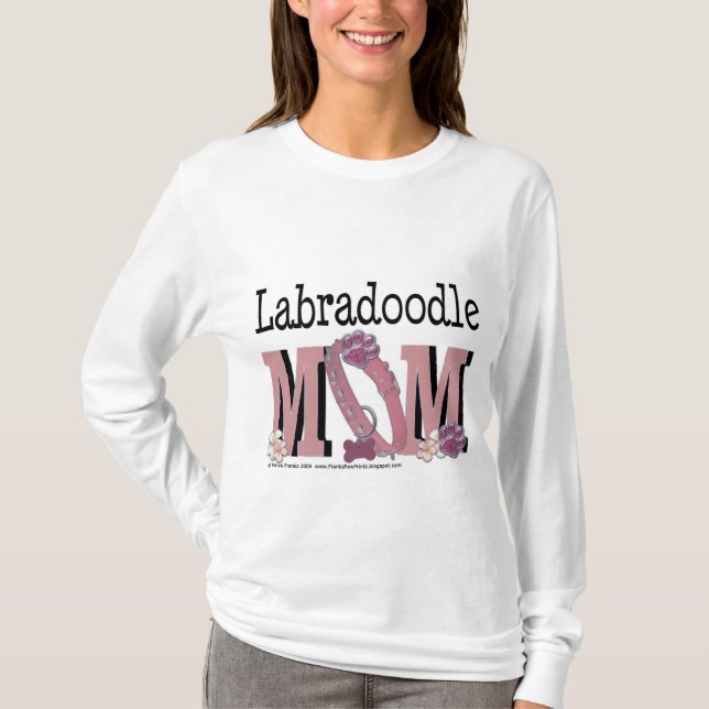 Camiseta MAMÃ de LabraDoodle (Frente)