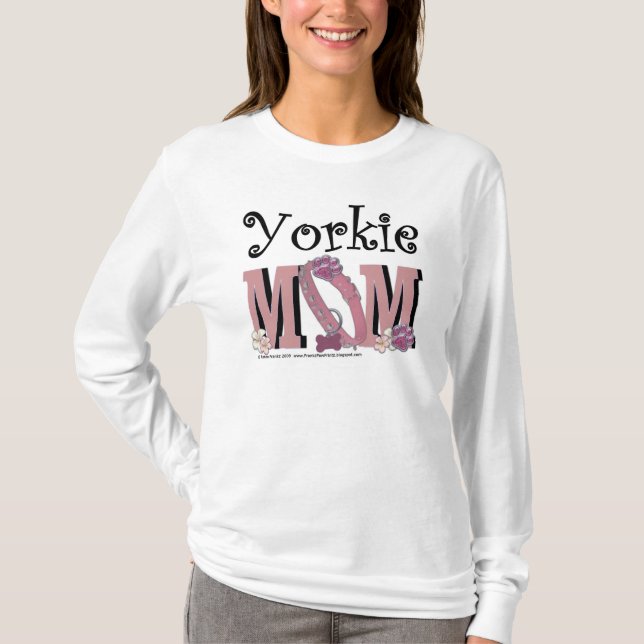 Camiseta MAMÃ de Yorkie (Frente)