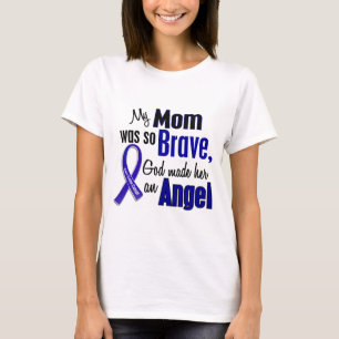 Camiseta Mamã do ANJO 1 do cancro do cólon