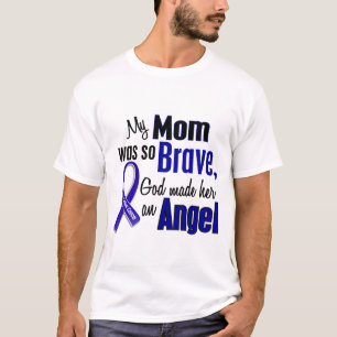 Camiseta Mamã do ANJO 1 do cancro do cólon