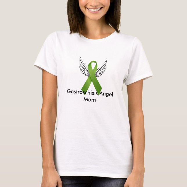 Camiseta Mamã do anjo de Gastroschisis (Frente)