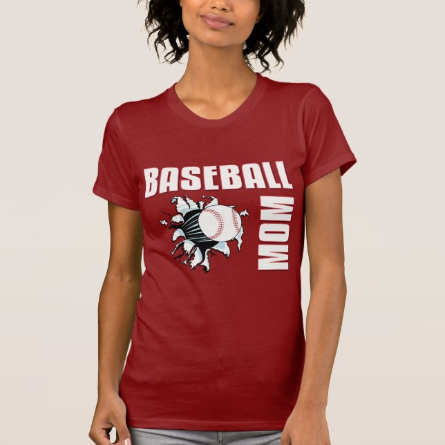 Camiseta Mamã do basebol (Frente)