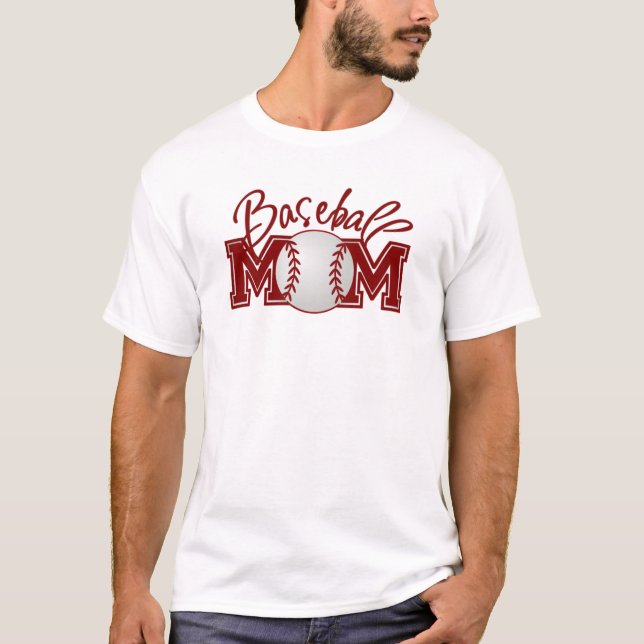 Camiseta MAMÃ do basebol (Frente)