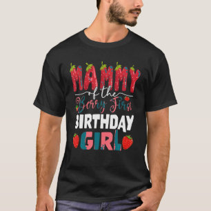 Camiseta Mamã do Berry Primeiro Aniversário da Rapariga Str