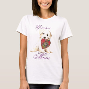 Camiseta Mamã do coração de Bichon