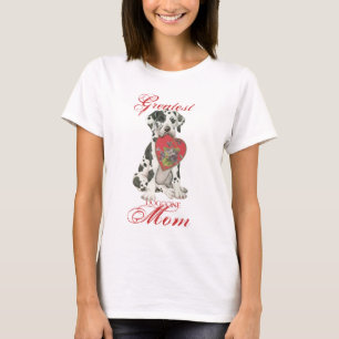 Camiseta Mamã do coração de great dane