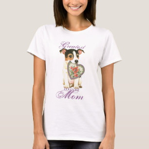 Camiseta Mamã do coração de Jack Russell Terrier