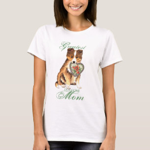 Camiseta Mamã do coração de Sheltie