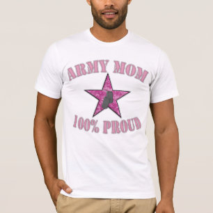 Camiseta Mamã do exército 100% orgulhoso